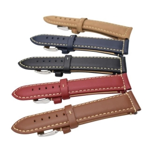 thin aged leather watch bands flat